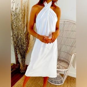 Show Me Your Mumu Jasmine Halter Midi Dress